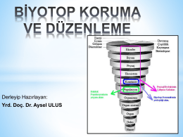 2016-2017 bıyotop koruma duzenleme 6. hafta
