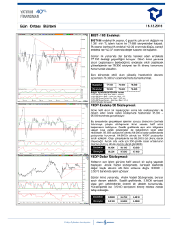 Gün Ortası Bülteni - Yatırım Finansman