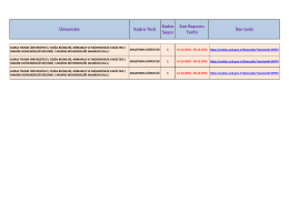Üniversite Kadro Türü Kadro Sayısı Son Başvuru Tarihi İlan Linki