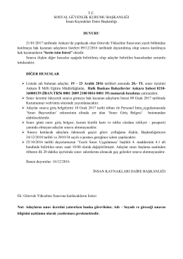 TC SOSYAL G&Uuml;VENLİK KURUMU BAŞKANLIĞI İnsan