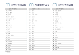 지이다영어교실 지이다영어교실 지이다영어교실