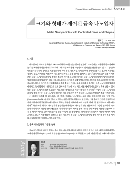 크기와 형태가 제어된 금속 나노입자 Metal Nanoparticles with