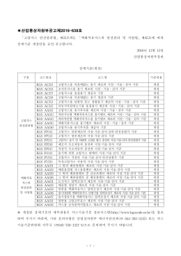 卷산업통상자원부공고제2016-638호