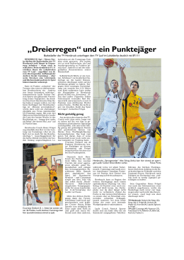 Dreierregen´ und ein Punktejlger