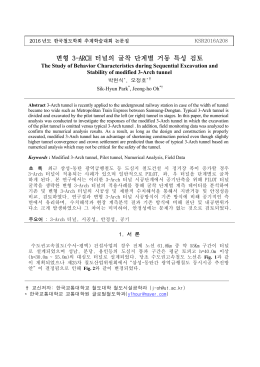 변형 3-ARCH 터널의 굴착 단계별 거동 특성 검토