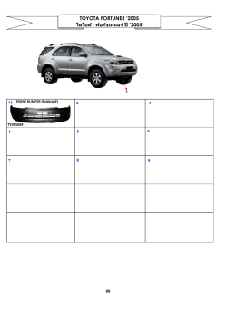fortuner 2005 - tt(iki)autopart co.,ltd.