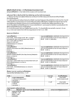 คู่มือส าหรับประชาชน : การรับเงินของกรุงเทพมห