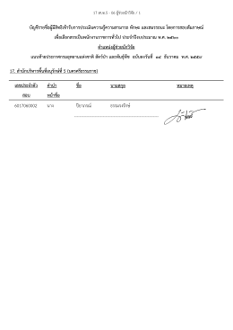 คํานํา ชื่อ นามสกุล หมายเหตุ หน้าชื่อ 6017060002 นาง ป