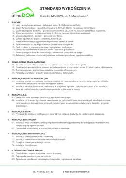 STANDARD WYKOŃCZENIA