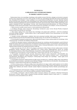instrukcja o sprawowaniu liturgii rzymskiej w formie nadzwyczajnej