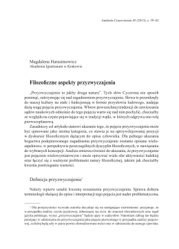 Filozoficzne aspekty przyzwyczajenia