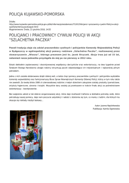 szlachetna paczka - Policja Kujawsko