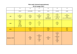 Plan sesji zimowej poprawkowej 18