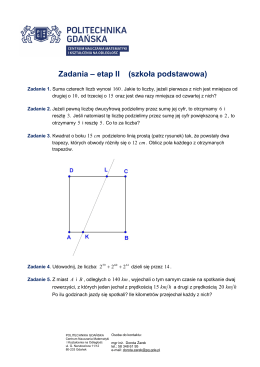 Zadania – etap II (szkoła podstawowa)