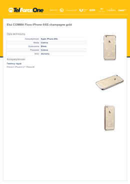 Etui COMMA Flora iPhone 6/6S champagne gold