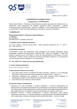 zaproszenie do złożenia oferty