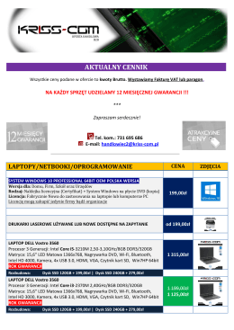 aktualna oferta - Kriss-Com
