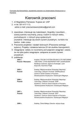 dr Magdalena Parnasow