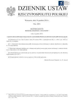DZIENNIK USTAW
