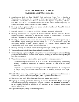 Sprawdź regulamin promocji