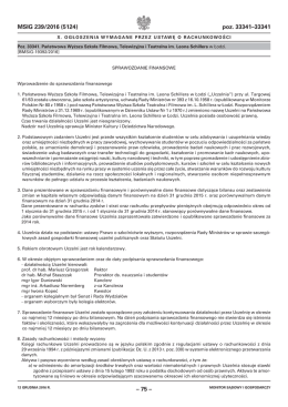 Sprawozdanie finansowe  - Internetowy Monitor Sądowy i