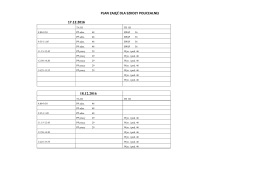 PLAN ZAJĘĆ DLA SZKOŁY POLICEALNEJ 17.12.2016 18.12.2016