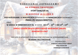 zaproszenie na kiermasz