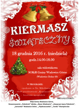 18 grudnia 2016 r. (niedziela)