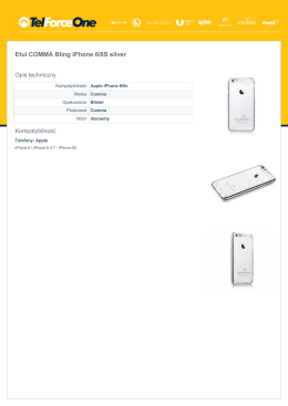 Etui COMMA Bling iPhone 6/6S silver