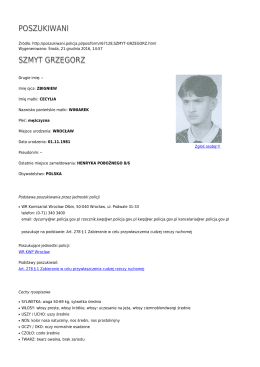 Generuj PDF - Poszukiwani