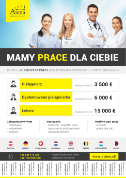 Portal z ofertami pracy dla Pielęgniarzy/Pielęgniarek