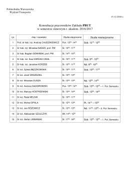 Zakład Podstaw Budowy Urządzeń