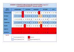 rok akademicki 2016/2017, semestr zimowy