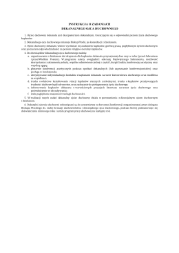 instrukcja o zadaniach dekanalnego ojca duchownego