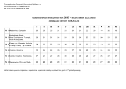 Harmonogram - Logo Gmina Masłowice