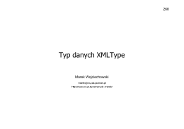 Typ danych XMLType