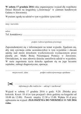 wyjazd na kręgielnię 17 XII - Parafia p.w. Matki Bożej Nieustającej