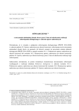 OŚWIADCZENIE 2)