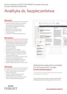 Analityka ds. bezpieczeństwa
