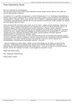 Finał Szlachetnej Paczki