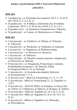 ul. Zwoleńska (bez numerów 102 Ł, N, M, R oraz 104 D, E, F, G, I, K, L)