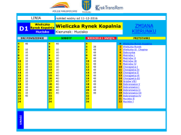 Rozkład jazdy