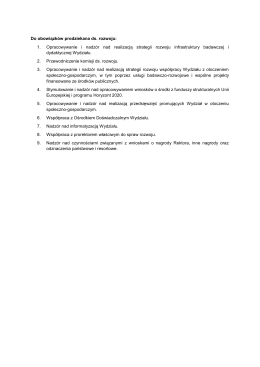 1. Opracowywanie i nadz&oacute;r nad realizacją strategii rozwoju