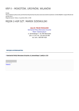 Generuj PDF - KRP II – Mokotów, Ursynów, Wilanów