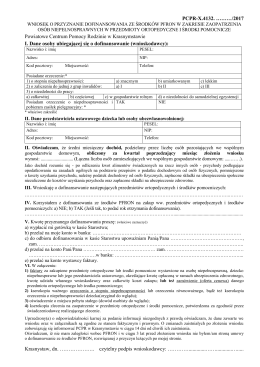 wniosek o przyznanie dofinansowania ze środków pfron