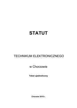 STATUT - ZSTiO1