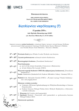 Sienkiewicz wsp&oacute;łczesny