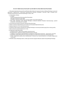 statut diecezjalnej rady katechetycznej diecezji płockiej