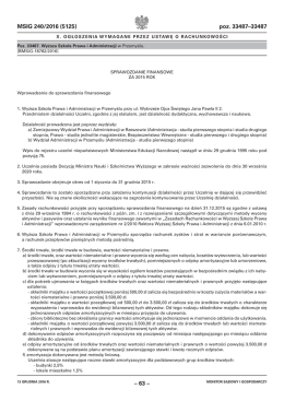 Sprawozdanie finansowe  - Internetowy Monitor Sądowy i
