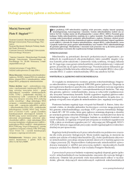 [Dialogues between cell nuclei and mitochondria] (PDF